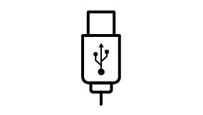 USB Type-A for charging smart devices.