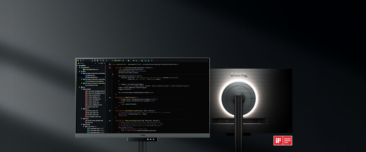 BenQ Programming Monitor RD Series, the world's first line of monitors custom crafted to meet the unique and extensive needs of programmers. 