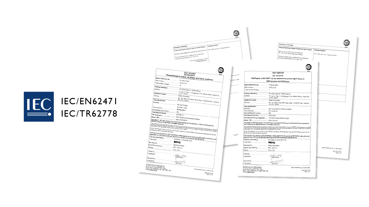 EU Dual Certification for no Blue Light Hazard​