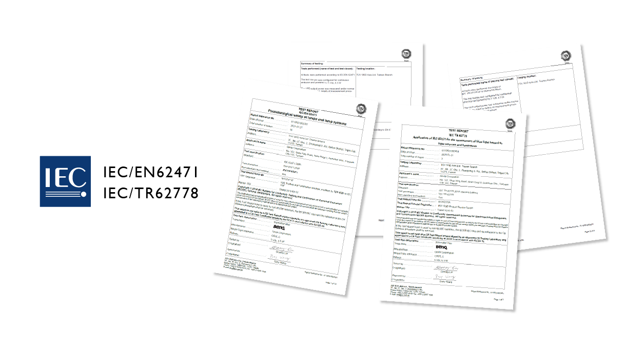 EU Dual Certification for no Blue Light Hazard​