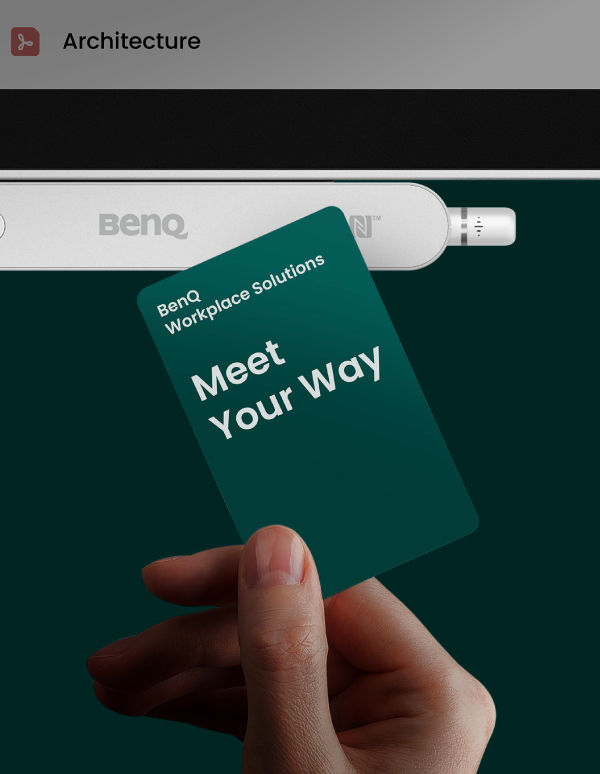 NFC-enabled instant cloud access on an interactive display allowing secure SSO login to retrieve latest site drawings without version lags.