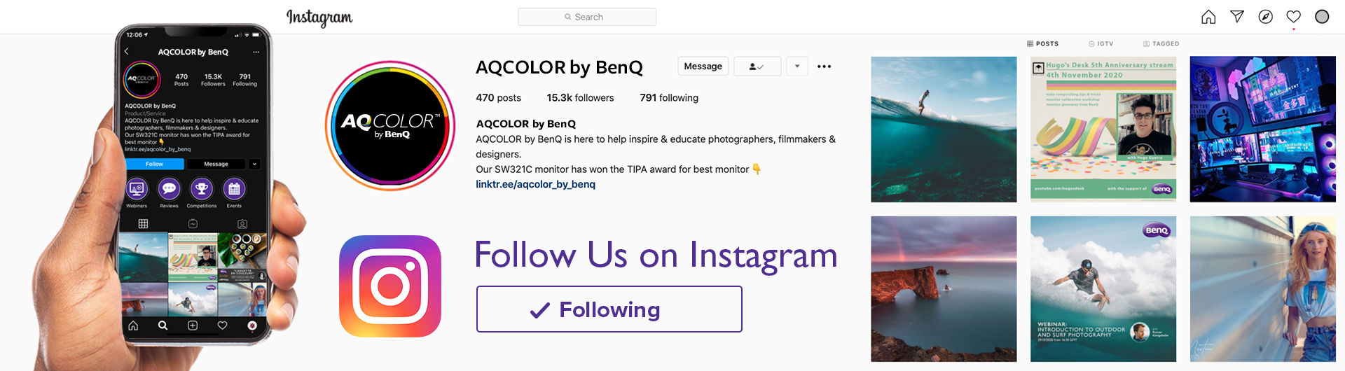 AQCOLOR Instagram Page