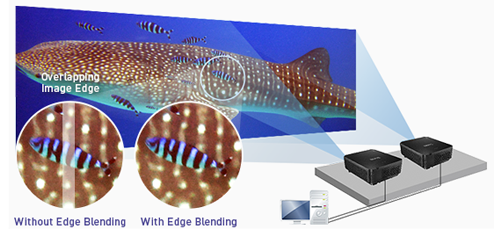 Integrated Edge Blending Support for Panorama Display