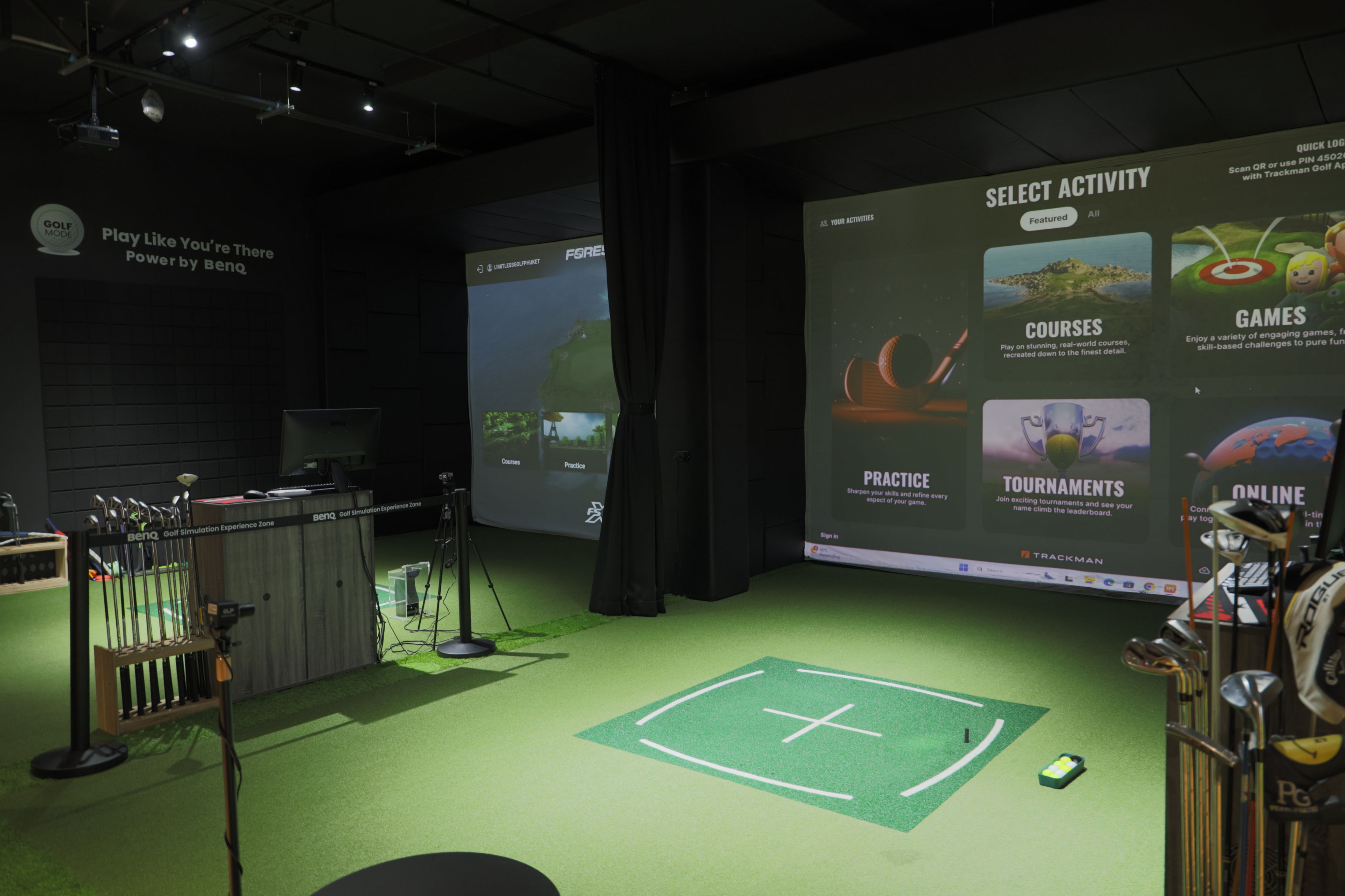 Limitless Golf Studio Revolutionising the Golfing Experience in Phuket with BenQ AH700ST × TrackMan & Foresight