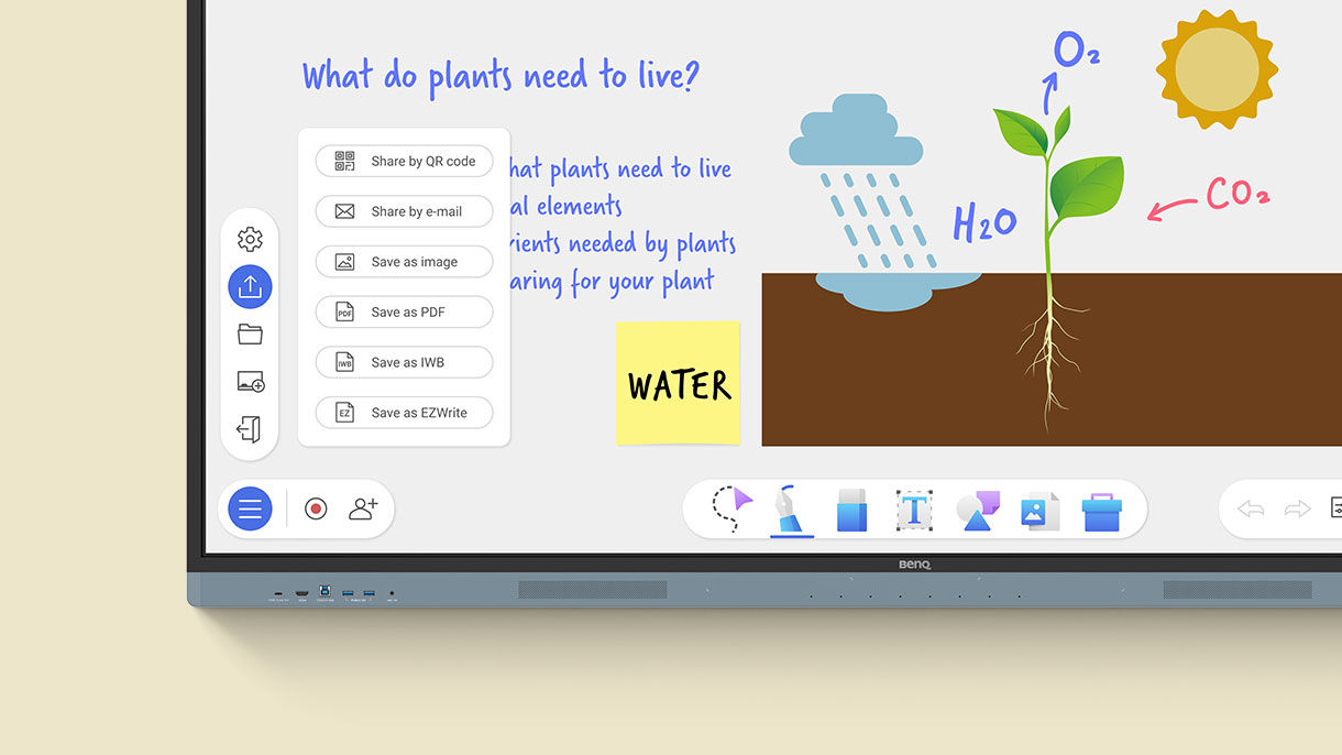 EZWrite 6 supported file types PPT PDF DOC XLSX IWB