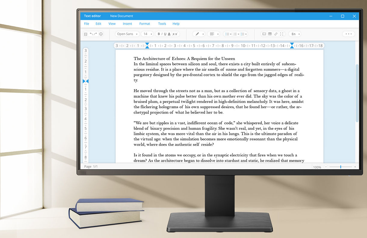 Adaptive brightness for comfortable viewing throughout the day.