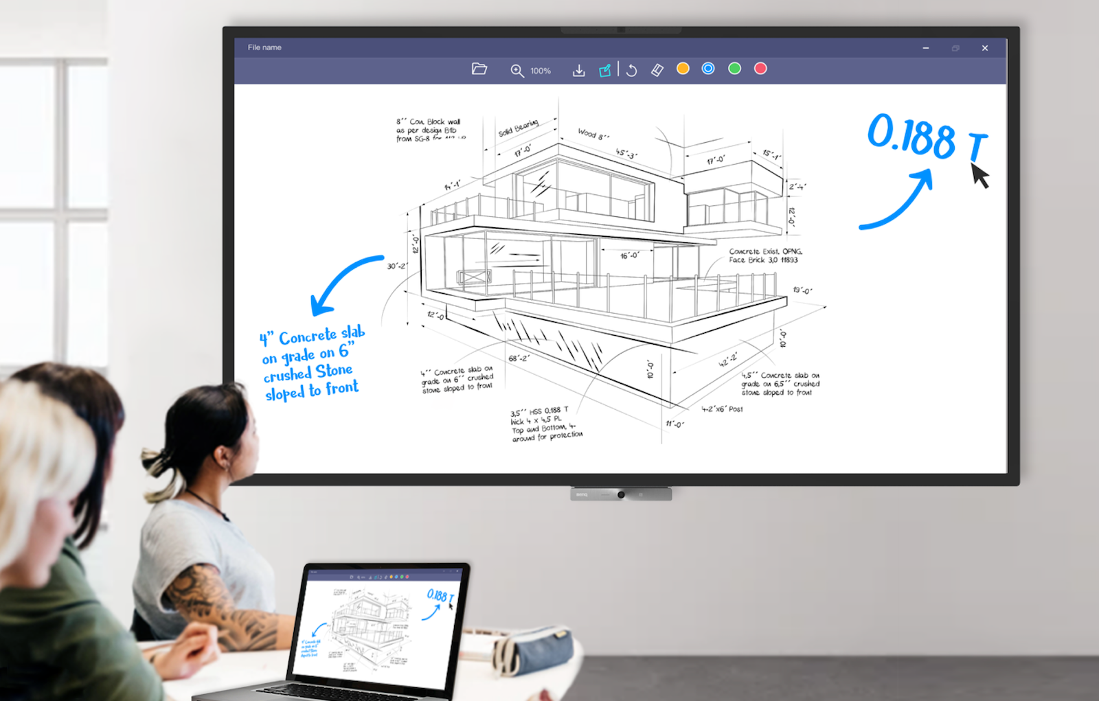 InstaShare 2, présentez en toute confiance, Annotez, contrôle tactile bidirectionnel