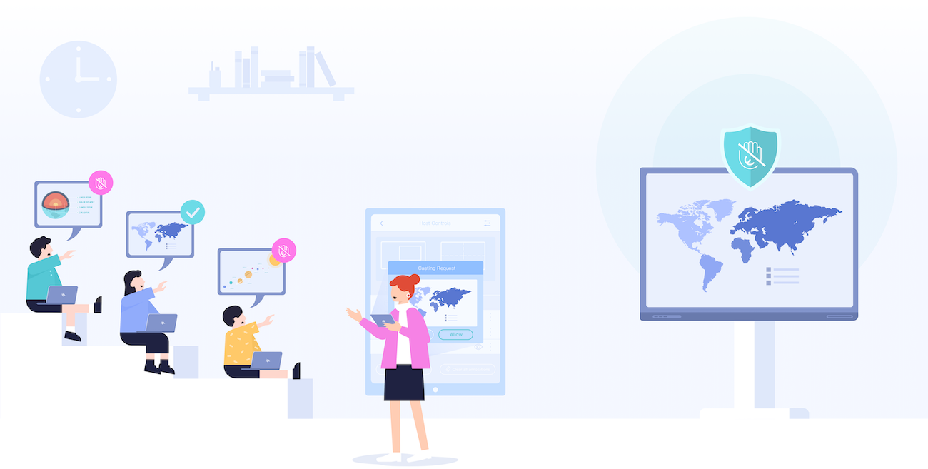 Instashare 2, Remote Host Control, Do Not Disturb mode, Teach and supervise from anywhere in the classroom, Keep your class focused