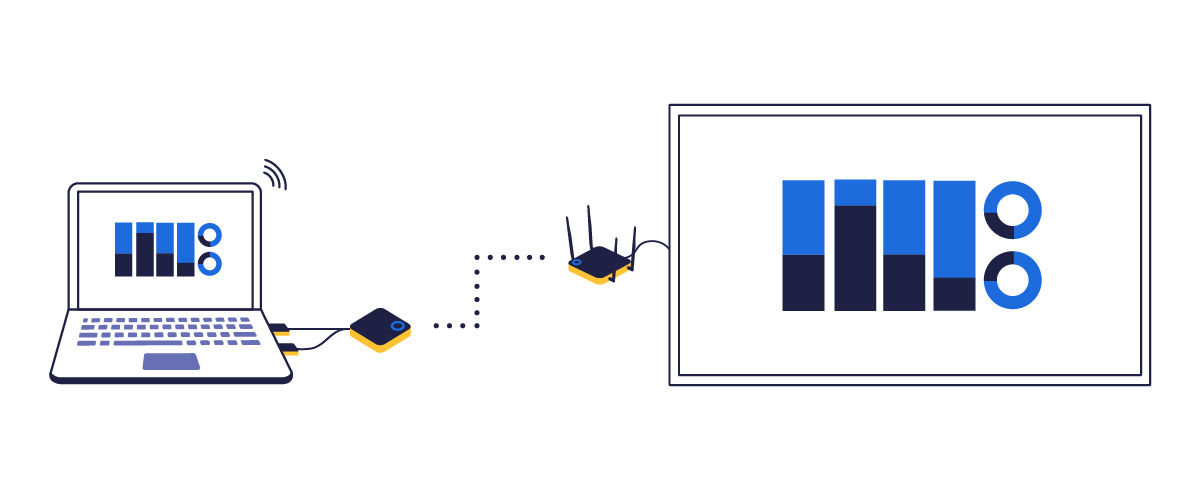 BenQ wireless presentation system Instashow enables you to simply plug in a button to your notebook or other devices and tap it to connect to the display.