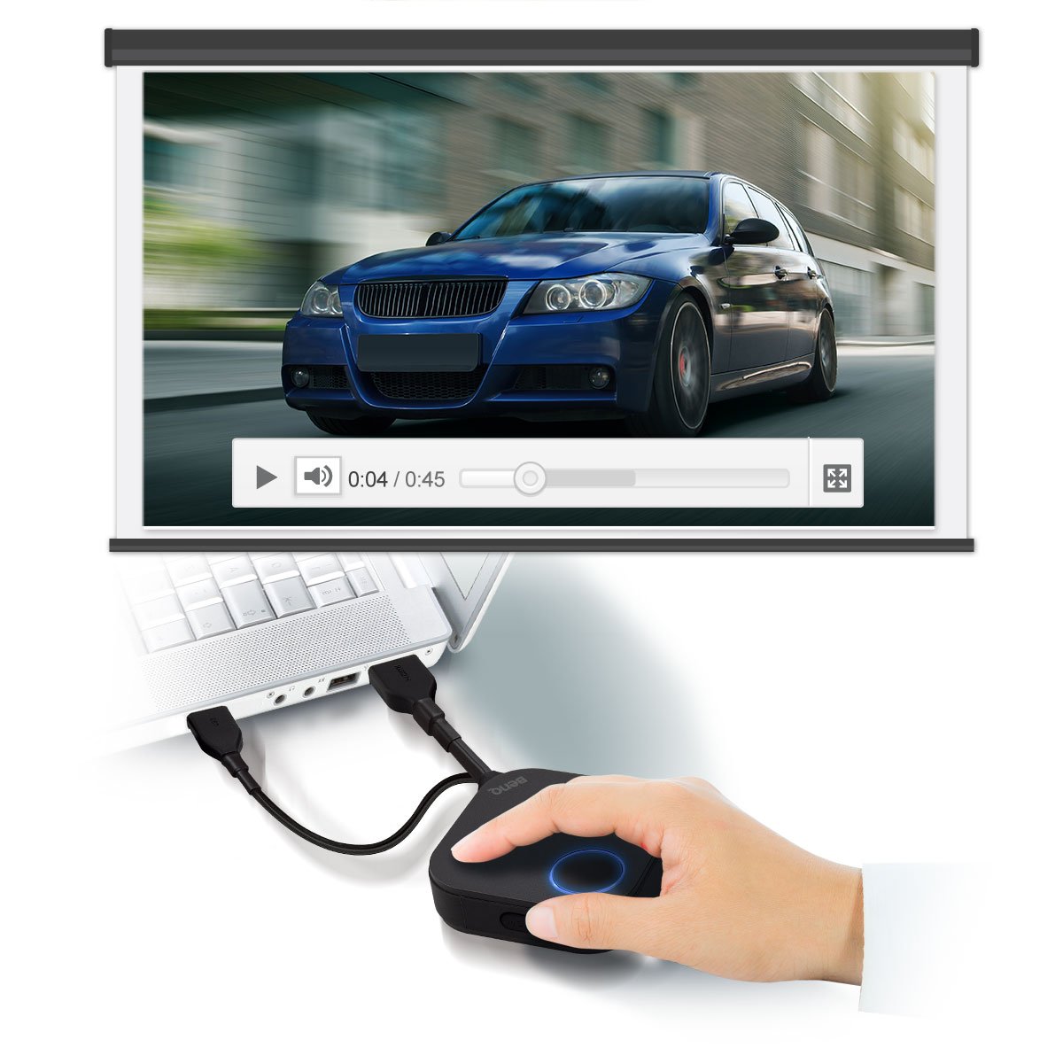 BenQ InstaShow™ video mode for smooth videos in HDMI