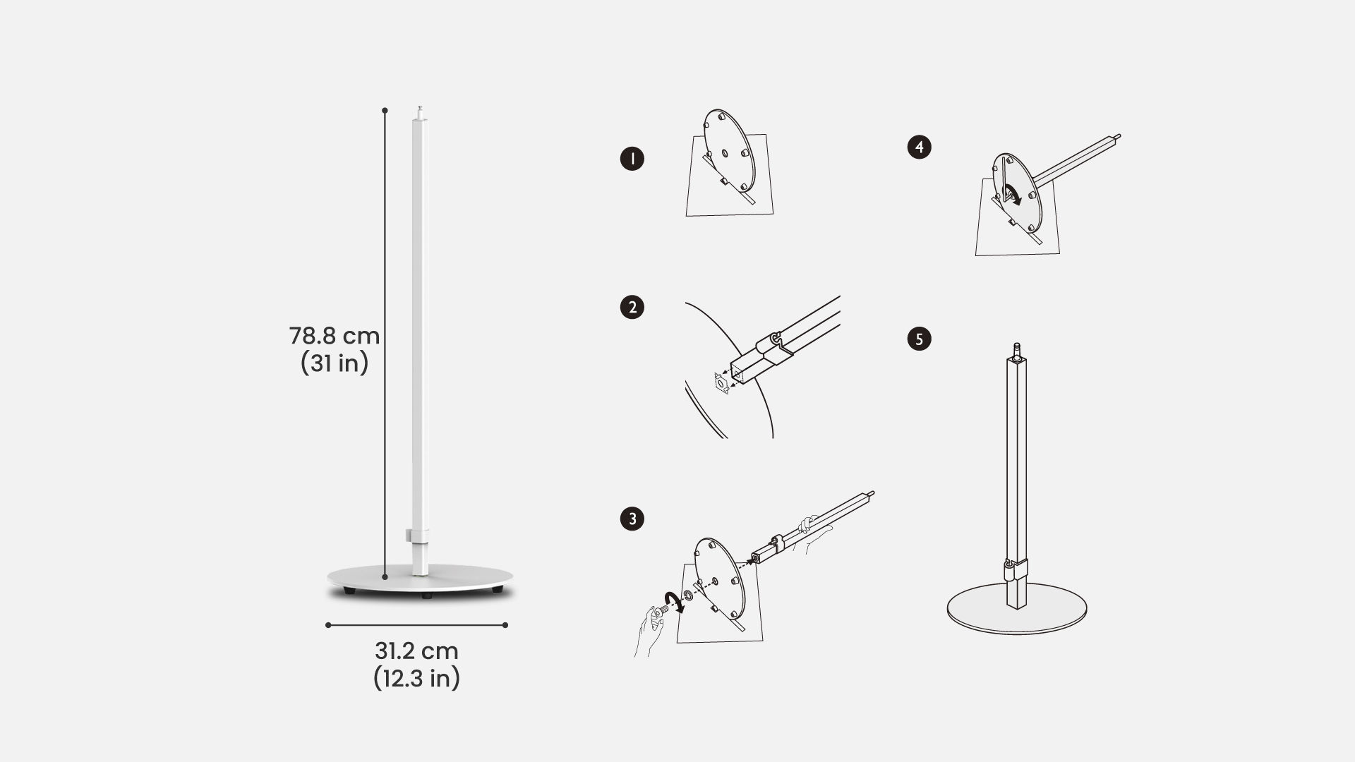 floor stand extension instruction