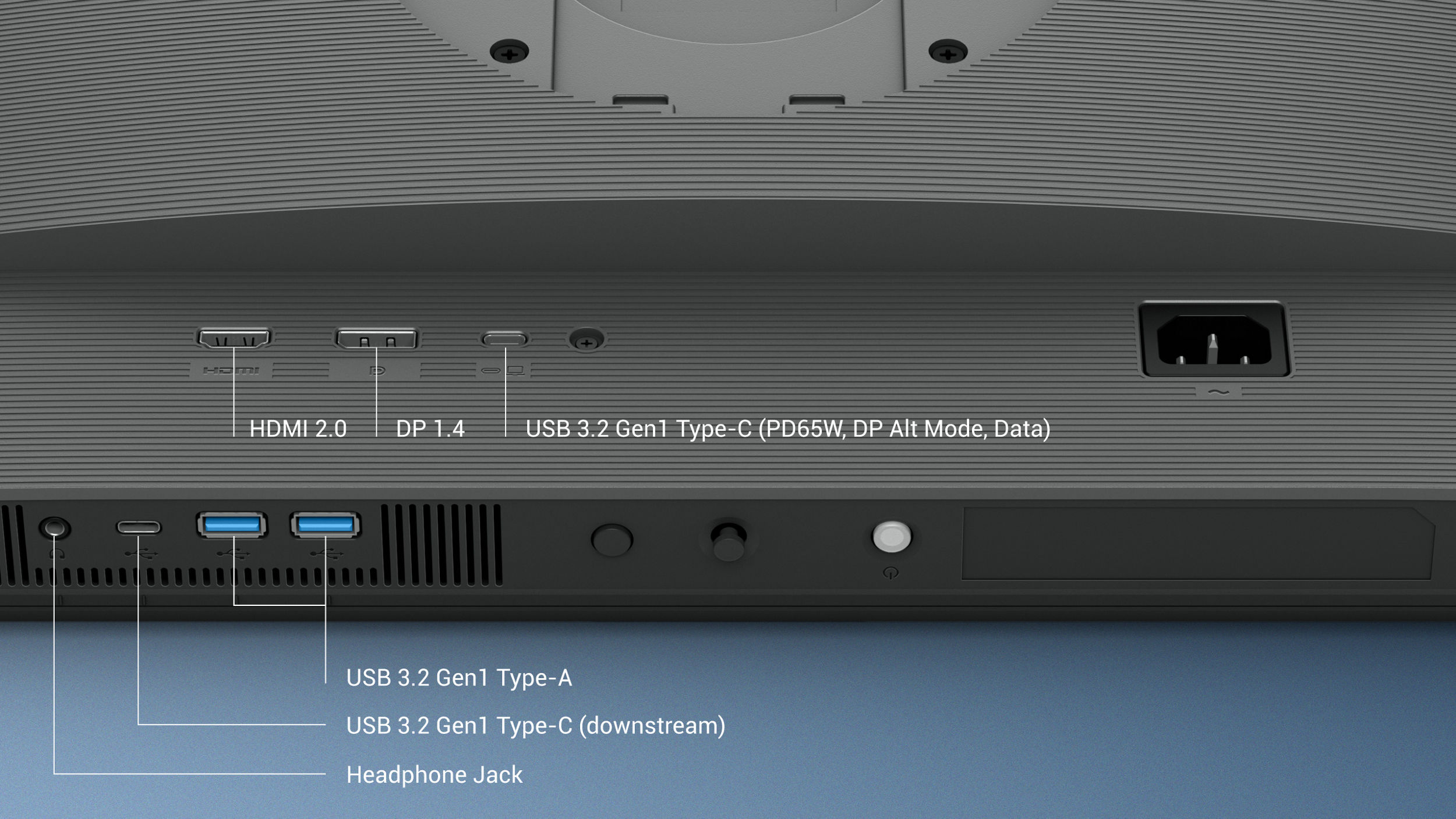 With BenQ RD280UG's versatile ports, front or back within easy reach, connecting your devices is effortless, quick, and simple.