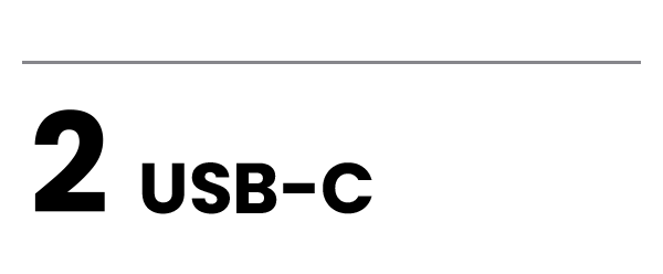 2 USB-C