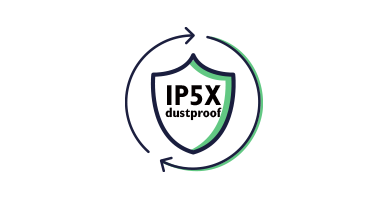 Internationally recognized IP5X-certified dustproof technology
