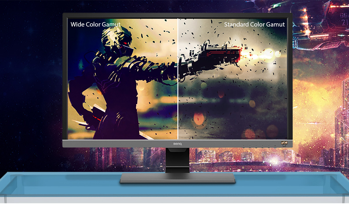 The DCI-P3 standard provides increasingly colorful and realistic graphics for your games.