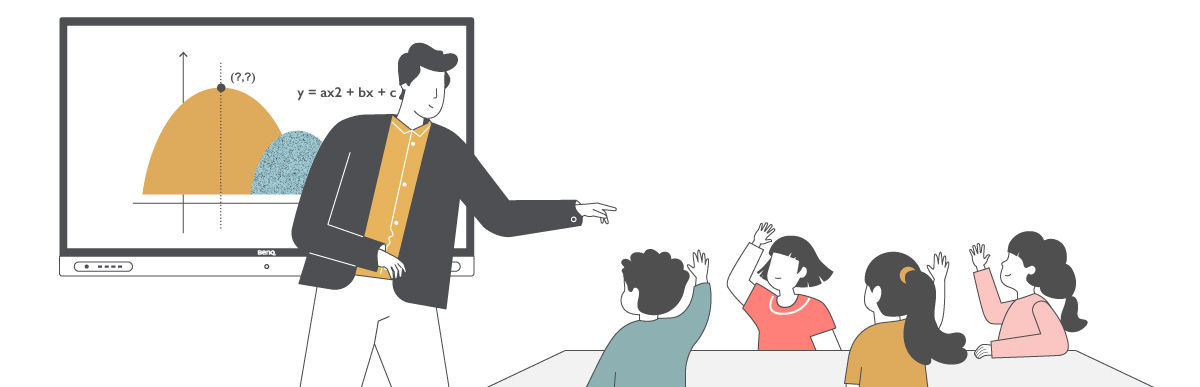 Active learning with use of new classroom technology (interactive display)