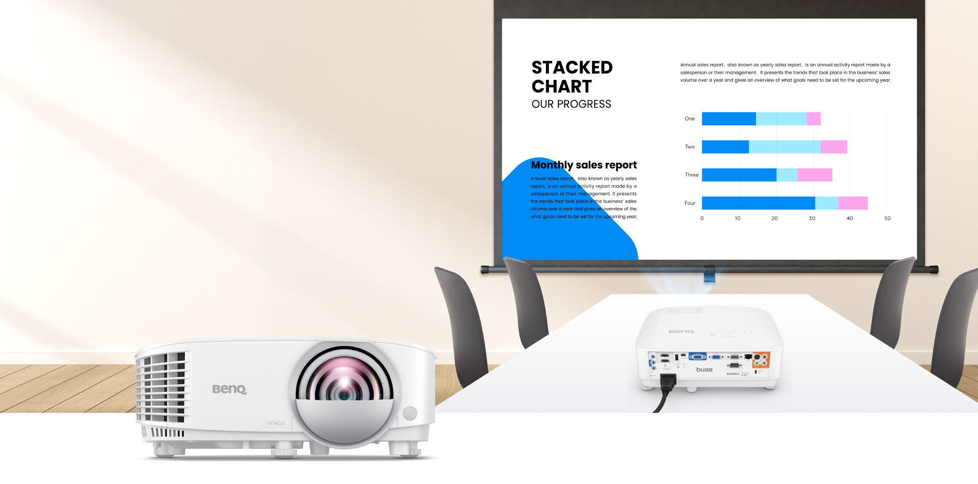 MW826STH | 3500AL WXGA Short Throw Network Business Projector