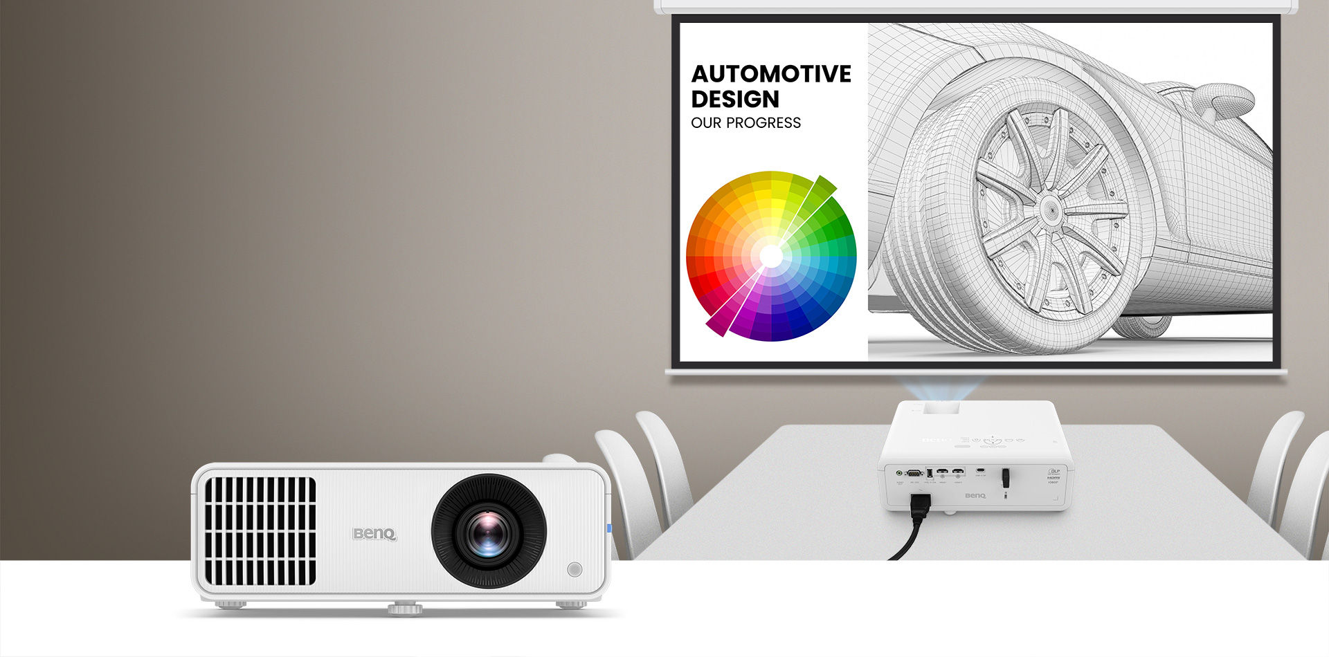 LH650 | 4000AL 1080P Laser WIFI Ready Business Projector with Wide Color Gamut, USB C and WiFi