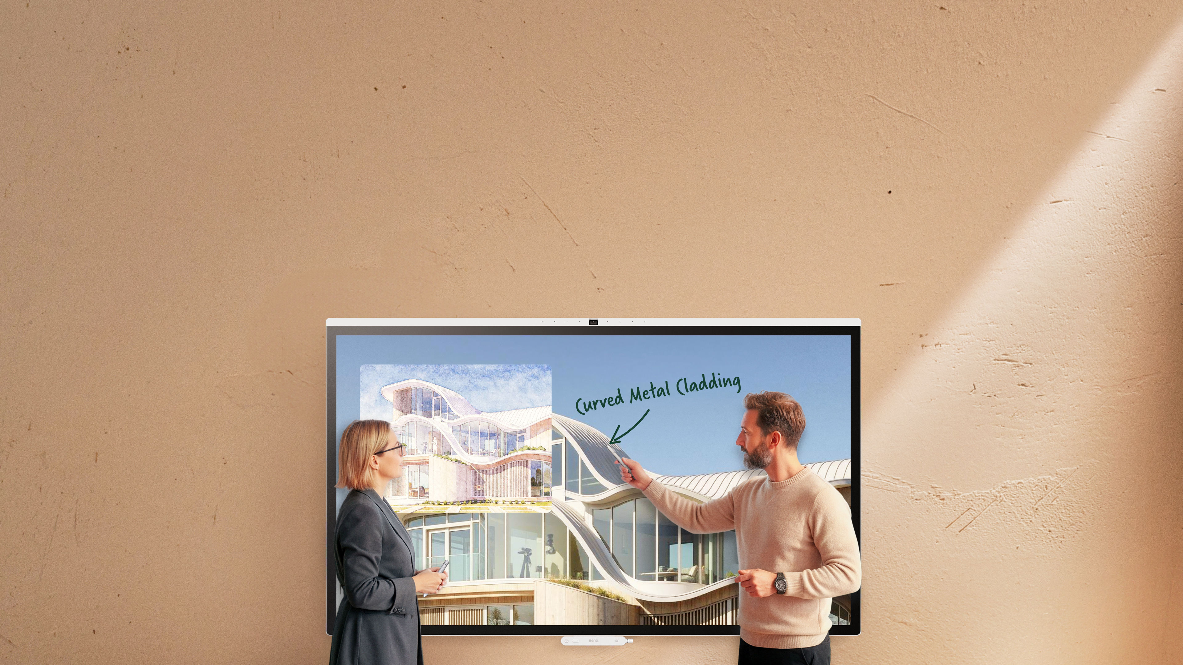 BenQ Interactive Display with AI tools and secure single sign on for project cloud access.