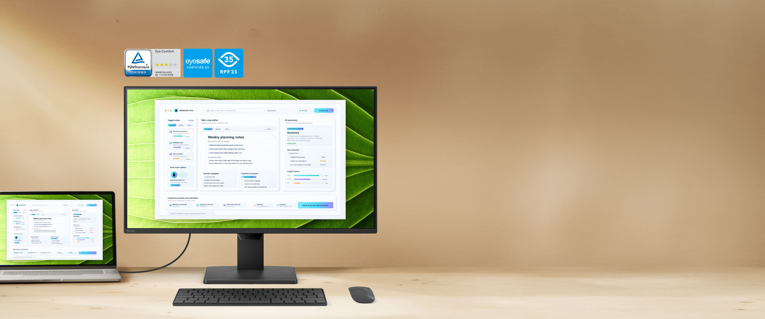 BenQ GW2490P is a monitor with Visual Optimizer, Low Blue Light, Flicker-Free Triple Eye Protection to maintain your lon-term productivity. 