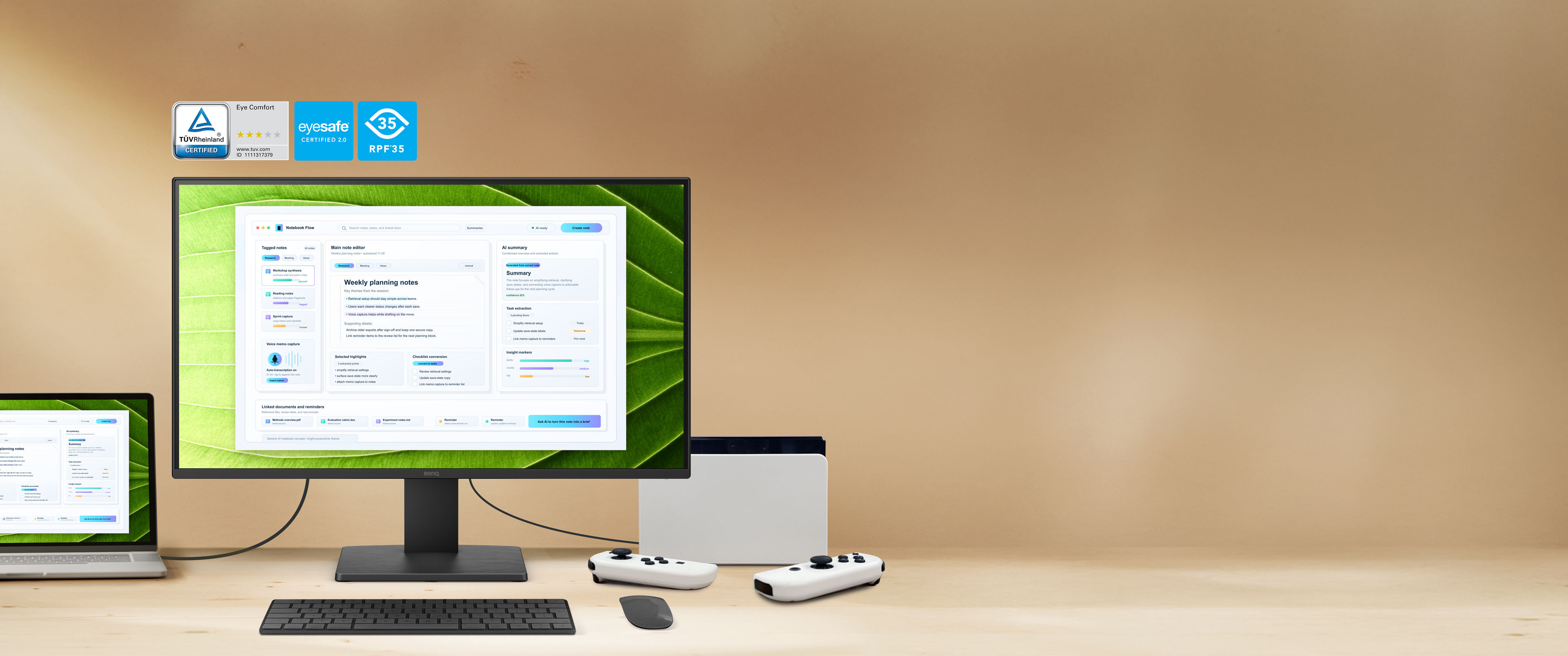 BenQ GW2491P is a monitor with Low Blue Light, Flicker-Free Eye Protection to maintain your lon-term productivity. 