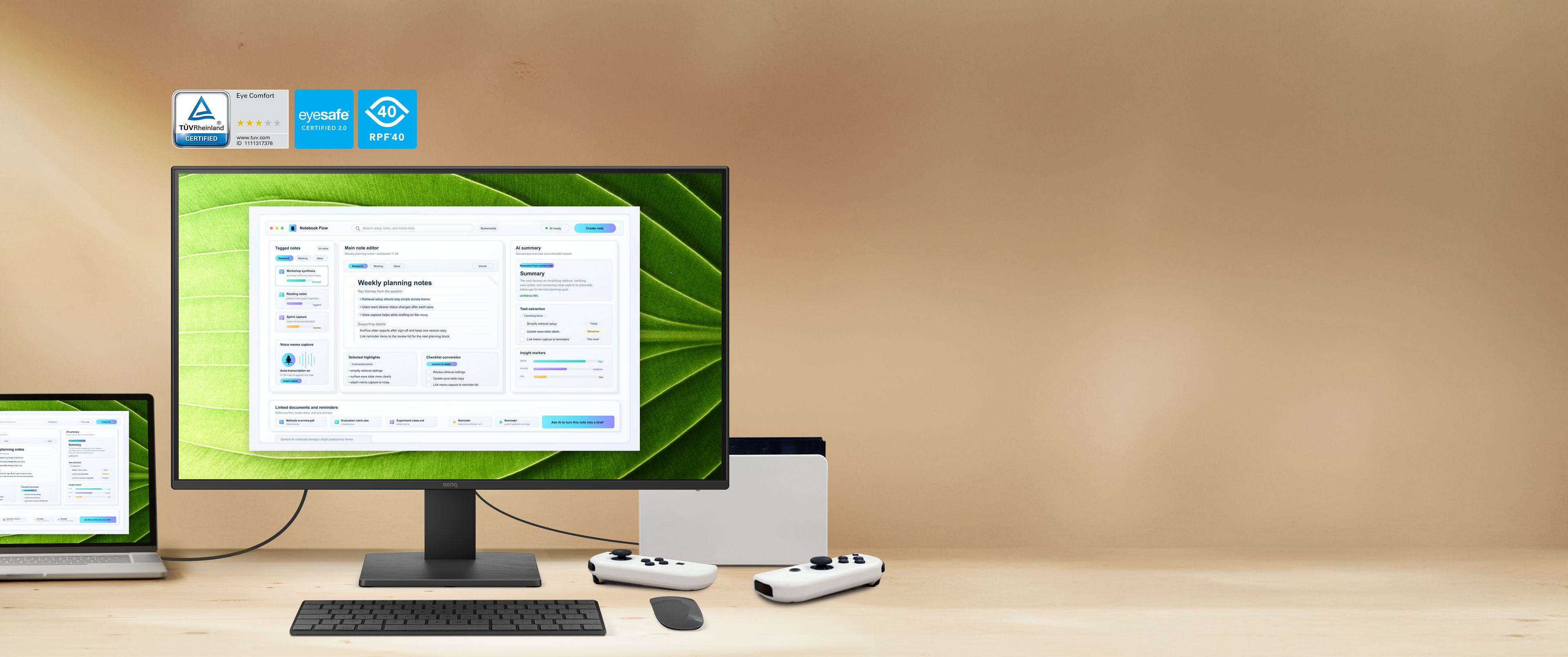 BenQ GW2791P is a monitor with Low Blue Light, Flicker-Free Eye Protection to maintain your long-term productivity. 