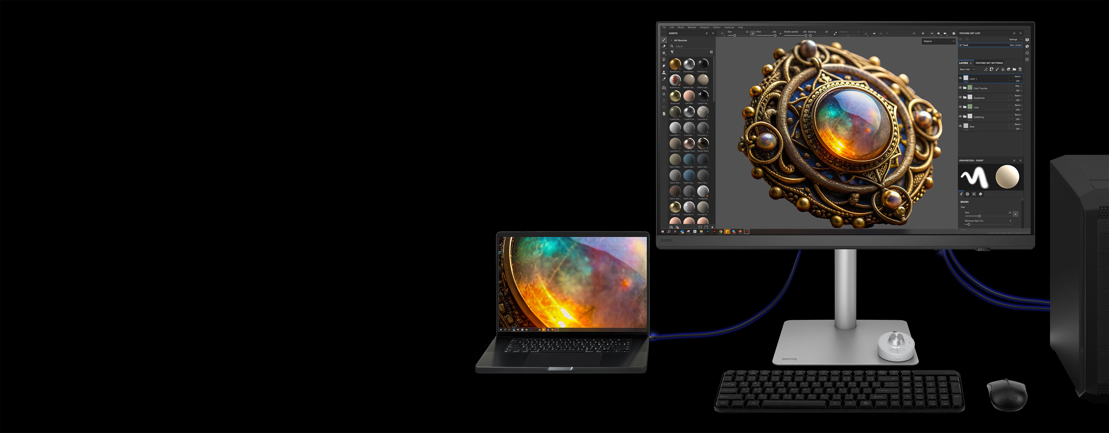 With built-in KVM (keyboard, video, mouse) switch functionality, the monitors allows users to control two systems from one keyboard and mouse set