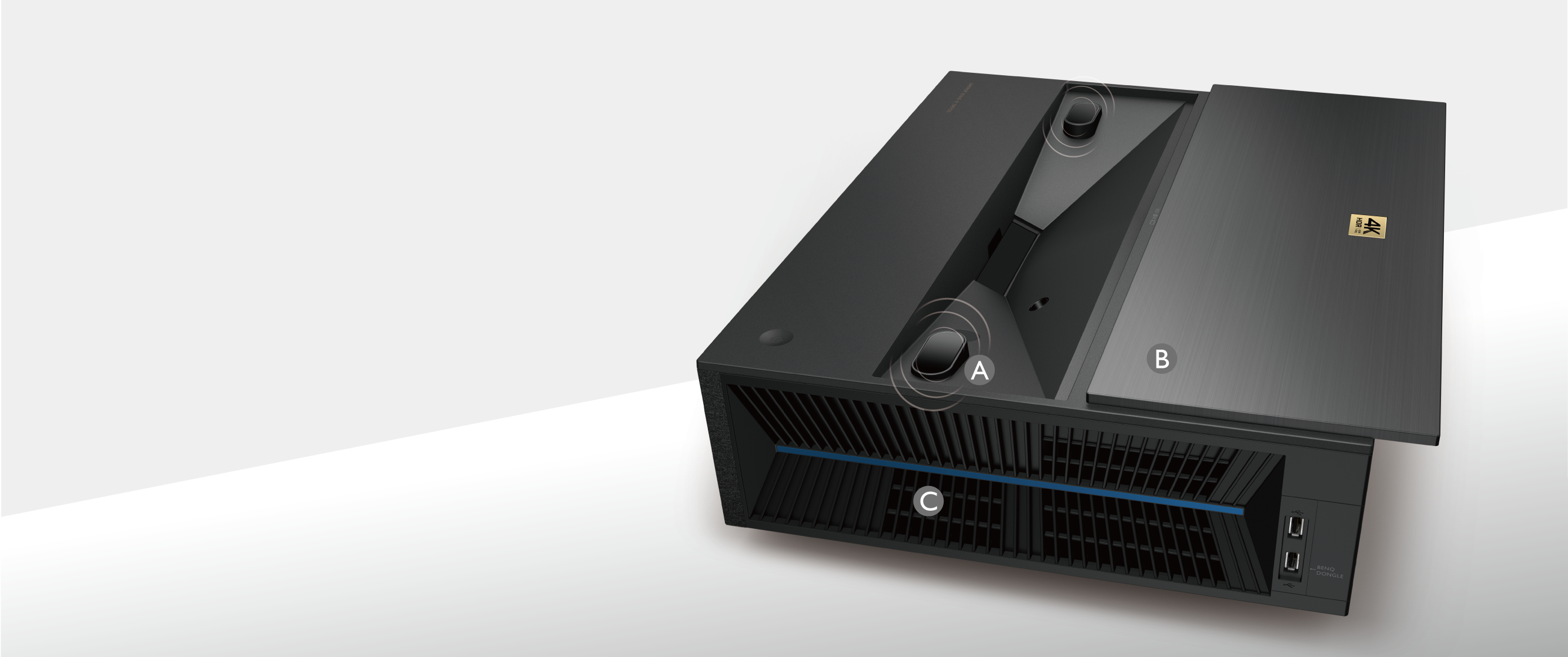 BenQ Laser TV Projector V7050i is equipped with several user-friendly designs.