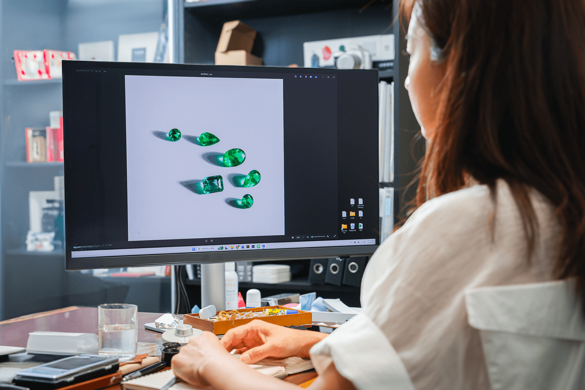 色差一線、價差千里，專業螢幕BenQ PD3730S讓珠寶設計具備最真實的色彩基準。
