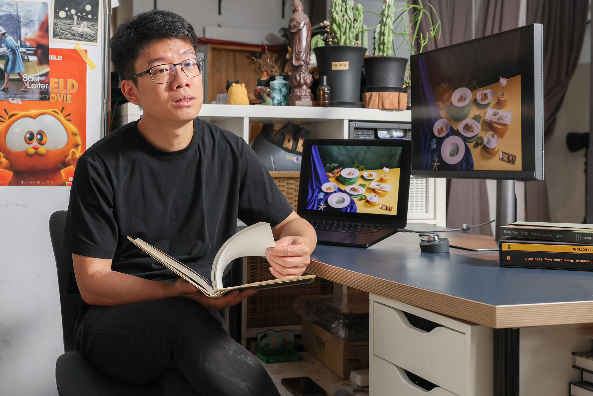 面對商業攝影中抽象的風格需求，張國耀習慣在前期用具體畫面聚焦溝通。