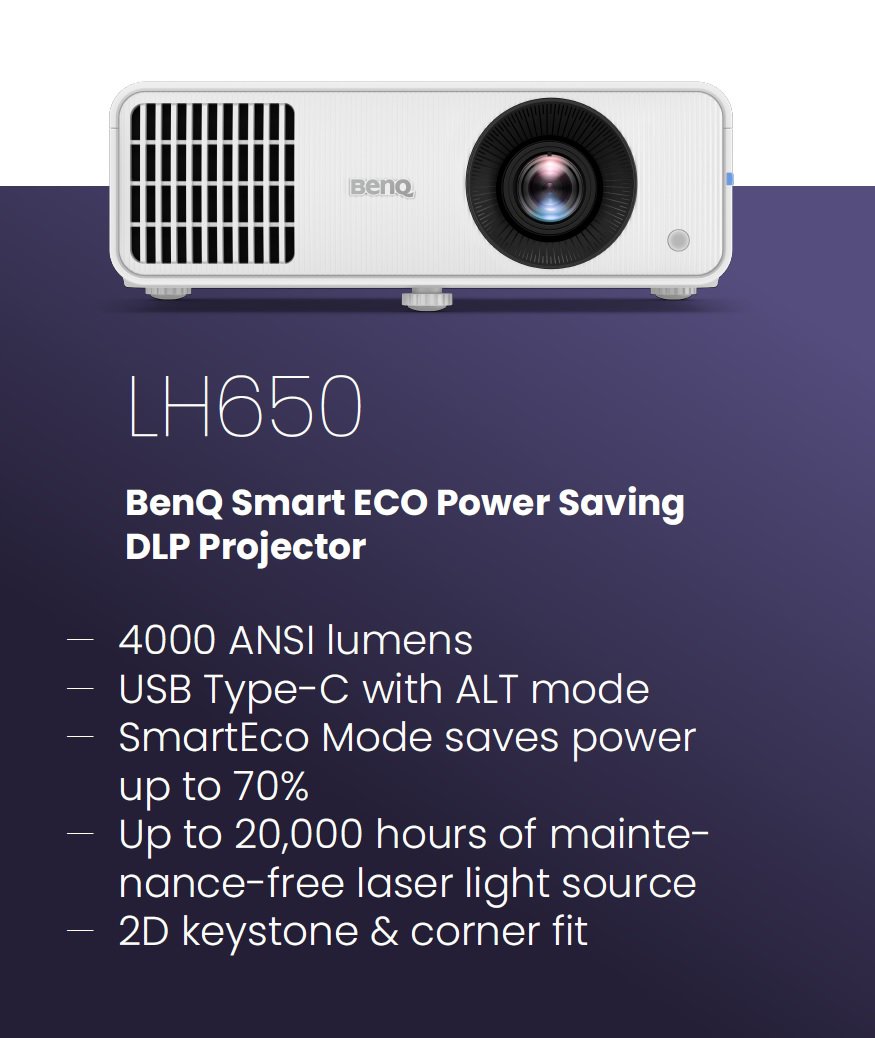 BenQ DLP LH600ST projector key features