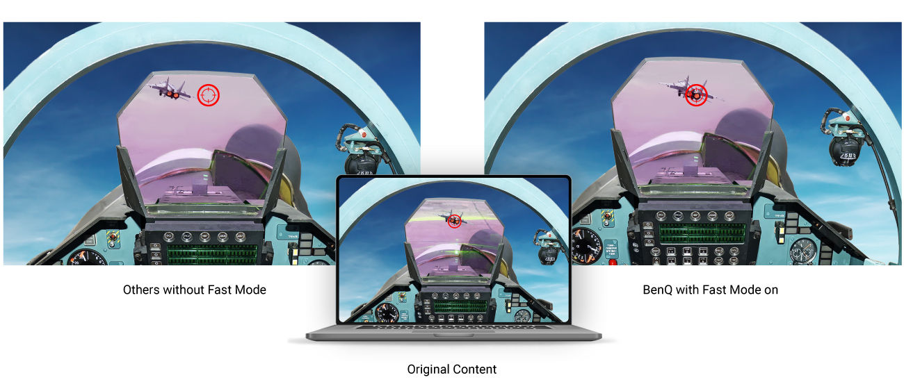 El modo rápido del LH820ST de BenQ ofrece una latencia de tan solo 16,67 ms para garantizar imágenes dinámicas fluidas 