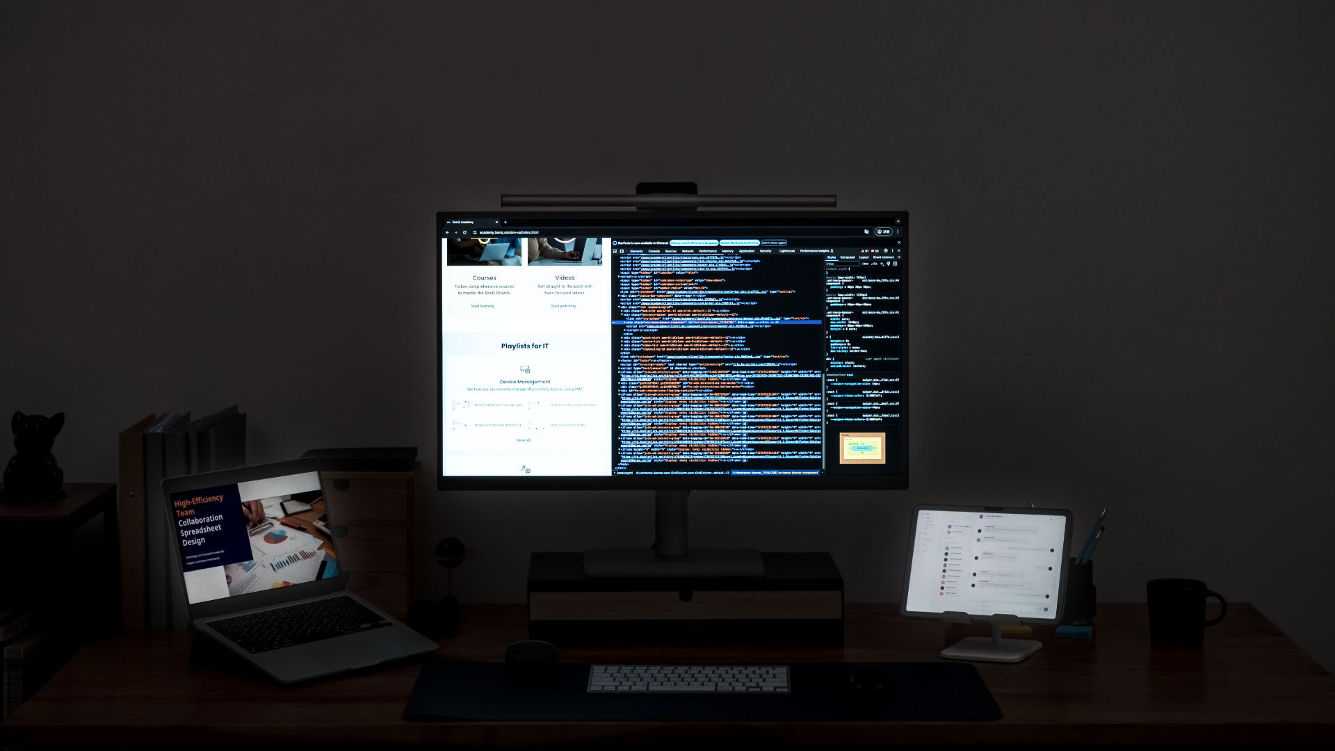 Without Bias Lighting, Cause Contrast Glare