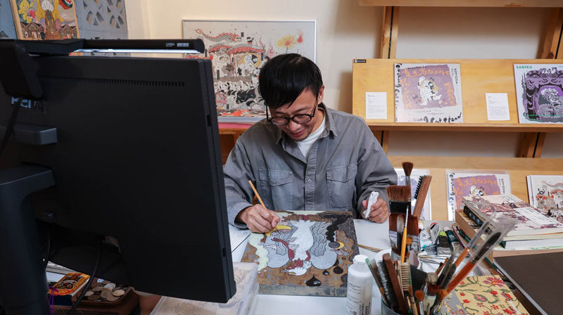 插畫家角斯的台灣奇幻世界 BenQ ScreenBar Pro 守護每個創作細節