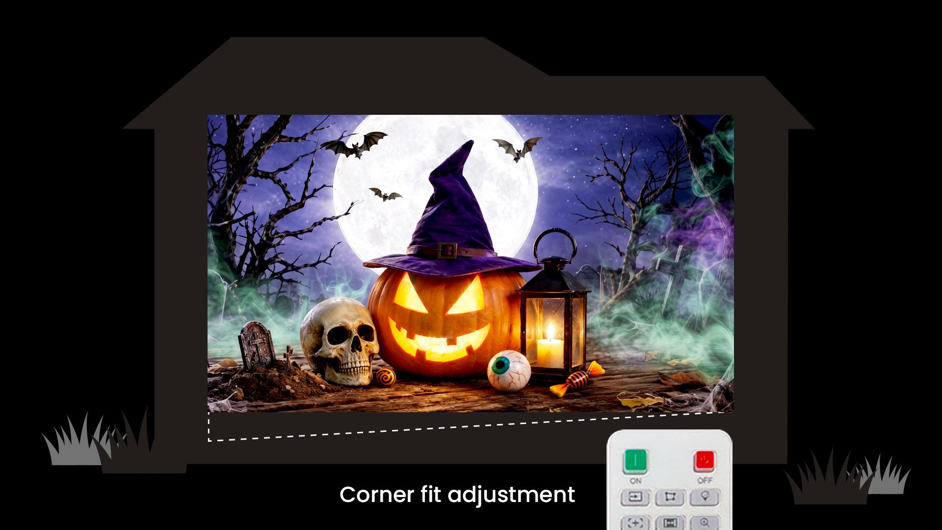 BenQ Projector with Corner Fit: Easy Image Adjustment with Remote