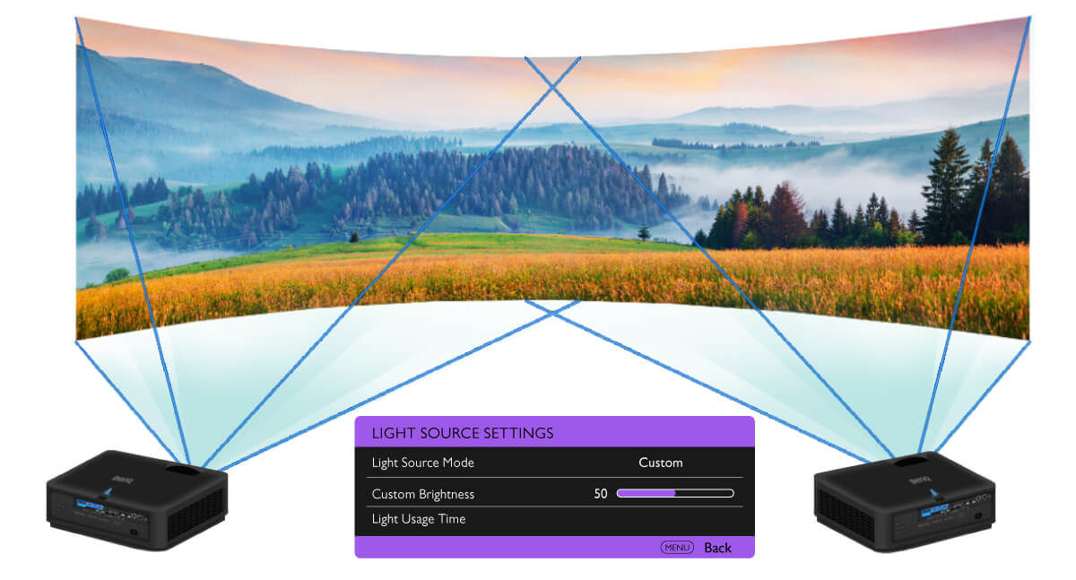 BenQ LU960ST Installation Projector with Custom Light Mode Ensures Consistent Brightness