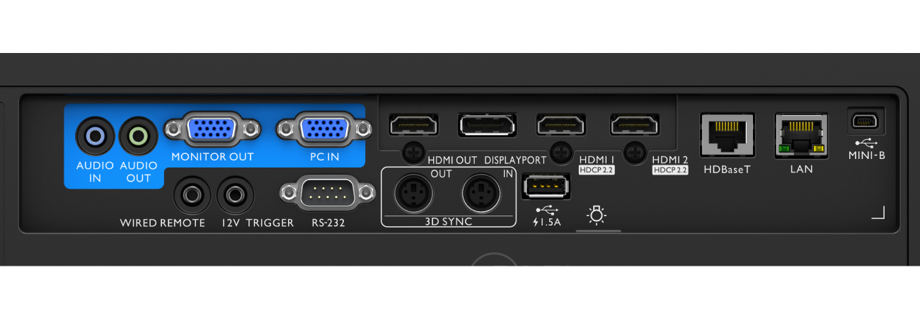 BenQ LU960ST2 avec ports HDMI 2.0, DisplayPort et HDBaseT pour une transmission des couleurs précise haute résolution