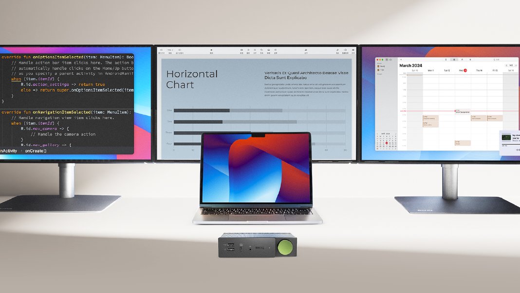 Regardless of your MacBook model or the type of chip it uses, the BenQ Hybrid Dock expands multi-monitor support for your MacBook.