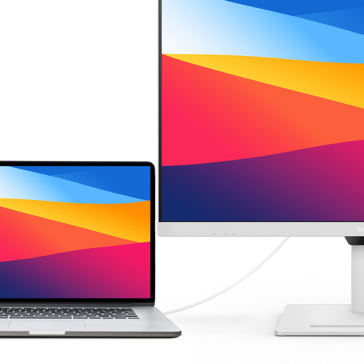 BenQBL32900QT Skirta monitoriaus ir prijungto „MacBook“ serijos įrenginio vizualiniams skirtumams sumažinti.
