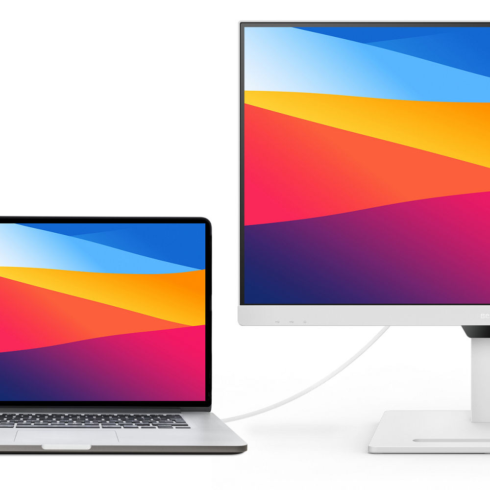 BenQ GW2790QT M-Book Mode minimizes the visual differences between the monitor and the connected MacBook series product.