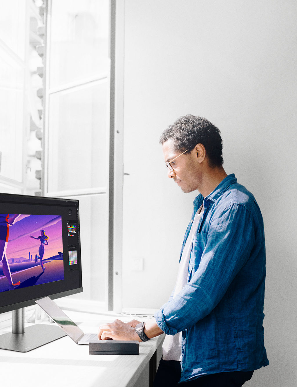 benq designvue monitors with mac compatible thunderbolt 3 usb c connectivity offer lightning fast transmission of data audio video and power delivery