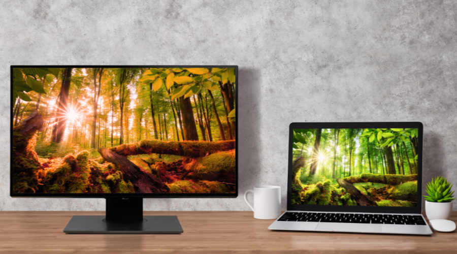 Monitor, který zobrazuje barvy shodným způsobem jako váš počítač Mac