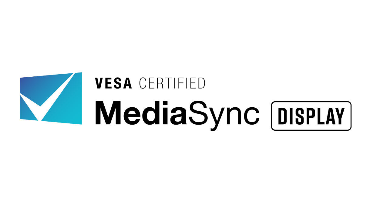 VESA Certified MediaSync ensures smooth video playback and optimized frame rates.