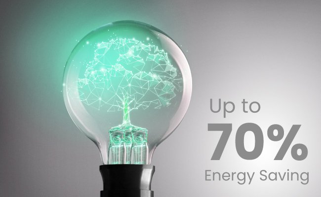 BenQ SmartEcoテクノロジーにより、BenQのビジネスプロジェクターは消費電力を削減し、ランプ寿命を最大化します。