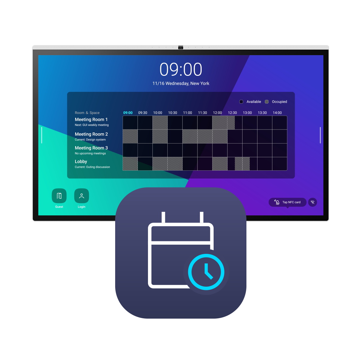 An intuitive room booking solution that works seamlessly with BenQ smart displays.