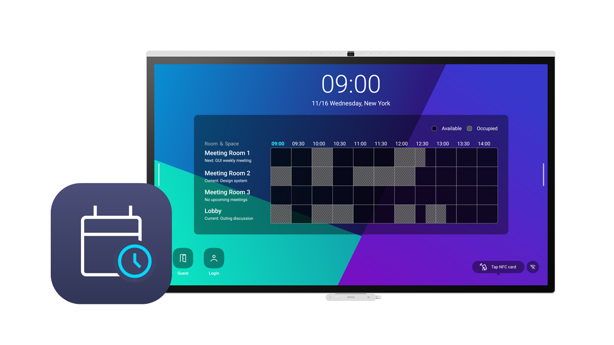 Room Booking Solutions for BenQ Smart Displays | MeetingRoom