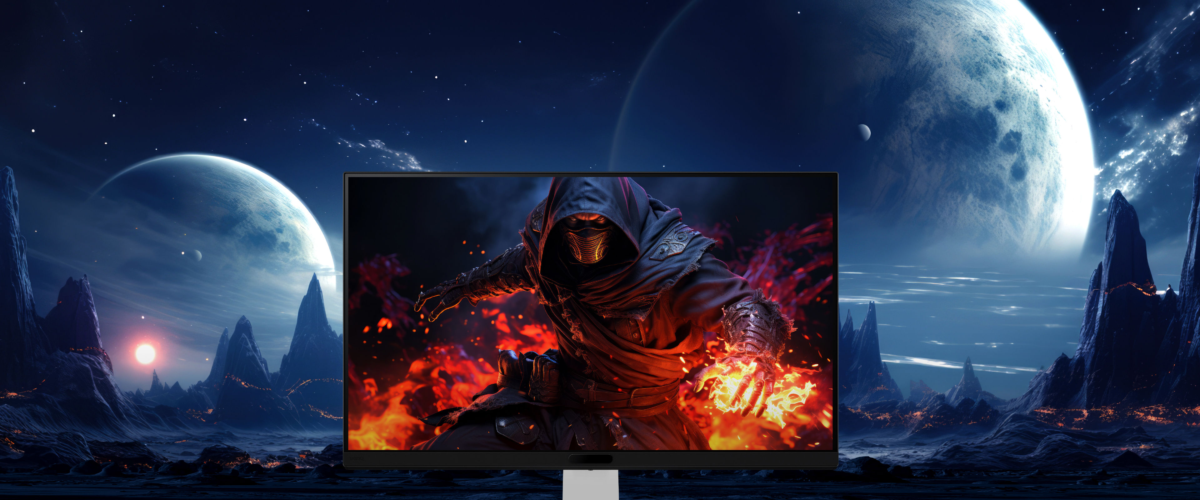 Experience the BenQ MOBIUZ Gaming Monitor: go beyond traditional gameplay and explore the unknown in vast AAA open worlds at your own pace.