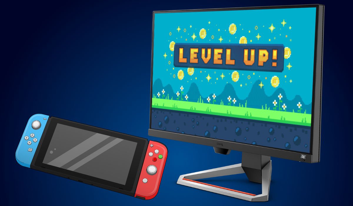 BenQ MOBIUZ monitors including EX2510 and EX2710 make for perfect Nintendo Switch displays. 