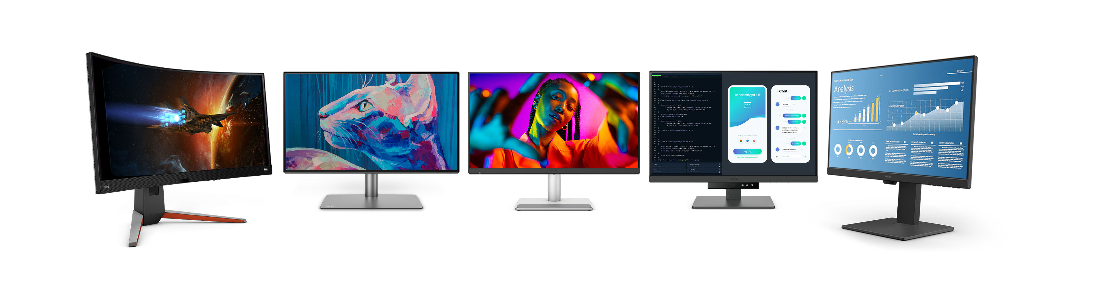 benq all monitors fitting perfectly for all spaces, uses, and needs.