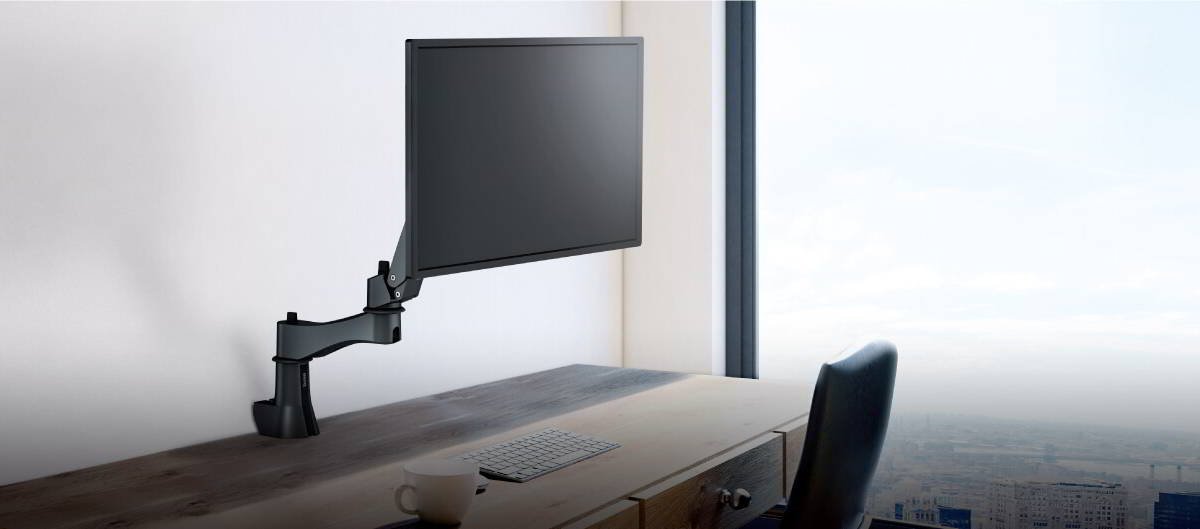 Monitor Tischhalter Standfuß Einarm neigbar für BenQ 24" GW2455H 